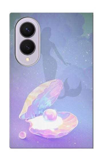 S3823 Beauty Pearl Mermaid Case For Samsung Galaxy Z Fold 8