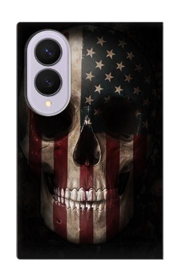 S3850 American Flag Skull Case For Samsung Galaxy Z Fold 8