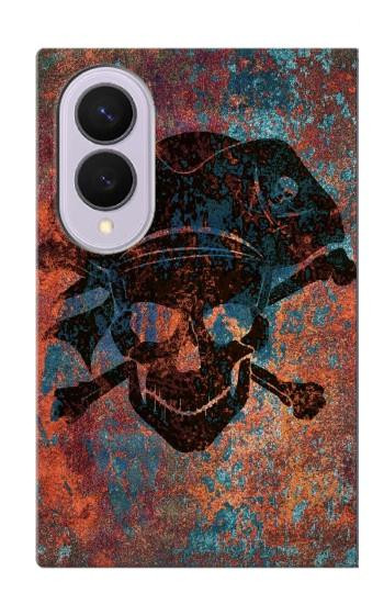 S3895 Pirate Skull Metal Case For Samsung Galaxy Z Fold 8