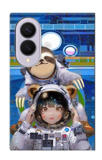 S3915 Raccoon Girl Baby Sloth Astronaut Suit Case For Samsung Galaxy Z Fold 8