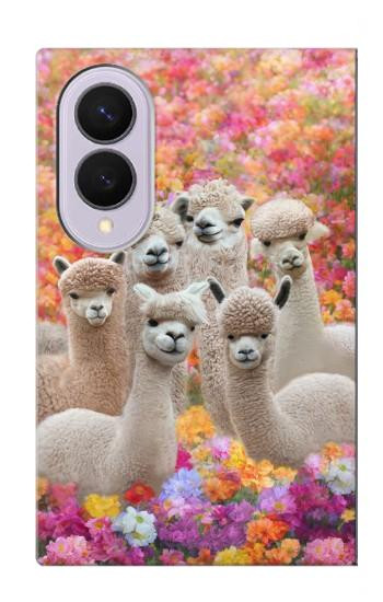 S3916 Alpaca Family Baby Alpaca Case For Samsung Galaxy Z Fold 8