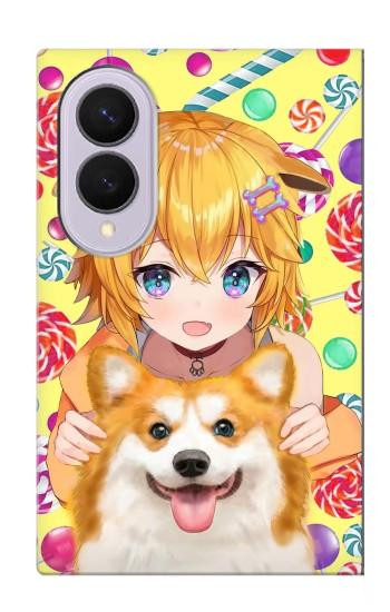 S3918 Baby Corgi Dog Corgi Girl Candy Case For Samsung Galaxy Z Fold 8