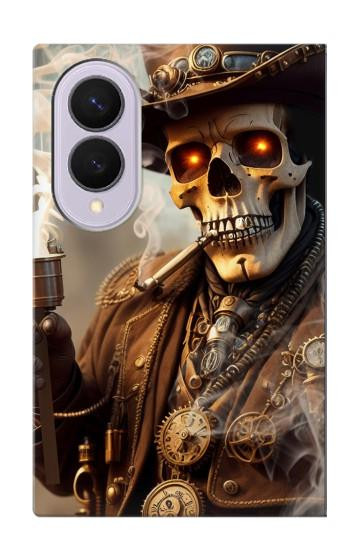 S3949 Steampunk Skull Smoking Case For Samsung Galaxy Z Fold 8