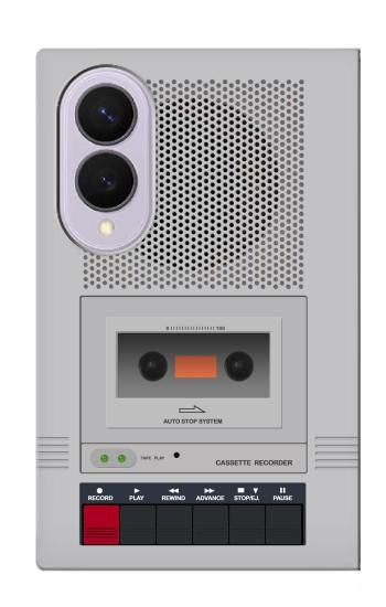 S3953 Vintage Cassette Player Graphic Case For Samsung Galaxy Z Fold 8