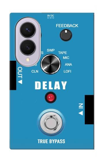 S3962 Guitar Analog Delay Graphic Case For Samsung Galaxy Z Fold 8