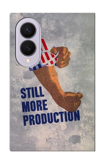 S3963 Still More Production Vintage Postcard Case For Samsung Galaxy Z Fold 8