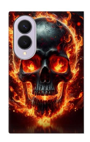 S3986 Fire Skull Case For Samsung Galaxy Z Fold 8