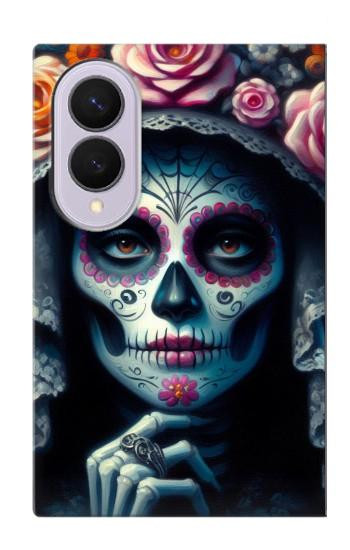 S3990 Girl Skull Steam Punk Gothic Case For Samsung Galaxy Z Fold 8