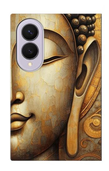 S4022 Vintage Buddha Face Golden Style Case For Samsung Galaxy Z Fold 8