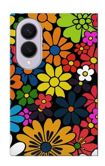 S4043 Colorful Flowers Cartoon Case For Samsung Galaxy Z Fold 8