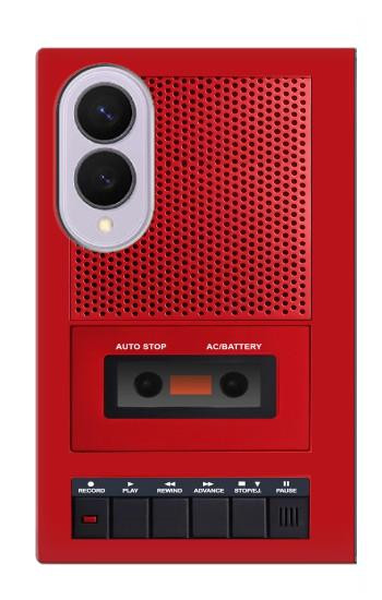 S4073 Vintage Red Cassette Player Graphic Case For Samsung Galaxy Z Fold 8
