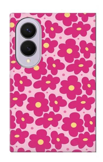 S4097 Pink Floral Seamless Pattern Design Case For Samsung Galaxy Z Fold 8