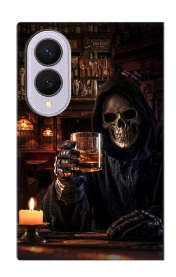 S4102 Vintage Skull Tavern Artwork Case For Samsung Galaxy Z Fold 8