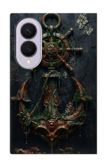 S4106 Vintage Maritime Anchor Helm Art Case For Samsung Galaxy Z Fold 8