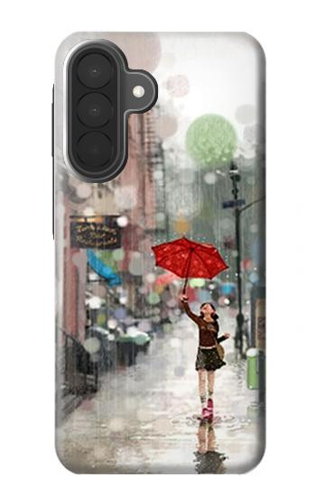 S0108 Girl in The Rain Case For Samsung Galaxy A27