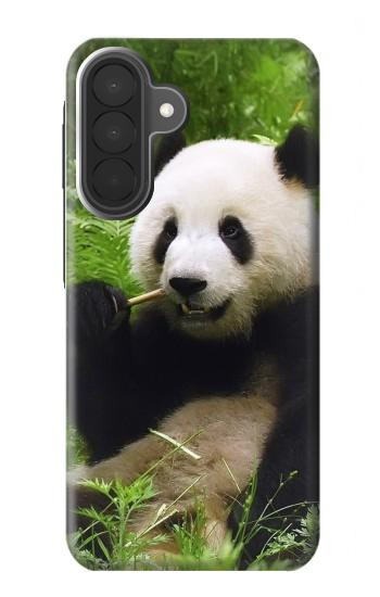 S1073 Panda Enjoy Eating Case For Samsung Galaxy A27