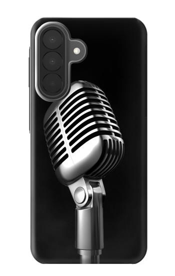 S1672 Retro Microphone Jazz Music Case For Samsung Galaxy A27