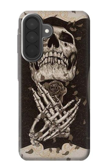 S1676 Skull Rose Case For Samsung Galaxy A27