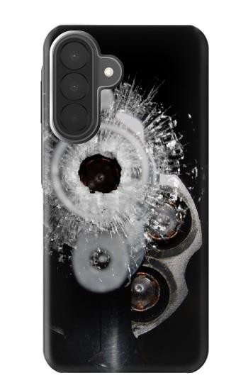 S2387 Gun Bullet Hole Glass Case For Samsung Galaxy A27
