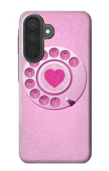 S2847 Pink Retro Rotary Phone Case For Samsung Galaxy A27