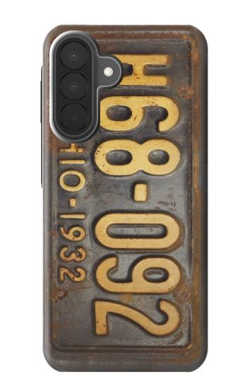 S3228 Vintage Car License Plate Case For Samsung Galaxy A27