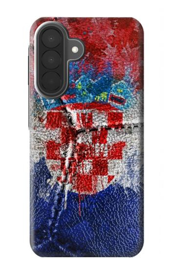 S3313 Croatia Flag Vintage Football Graphic Case For Samsung Galaxy A27