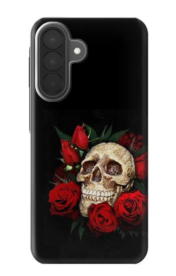 S3753 Dark Gothic Goth Skull Roses Case For Samsung Galaxy A27