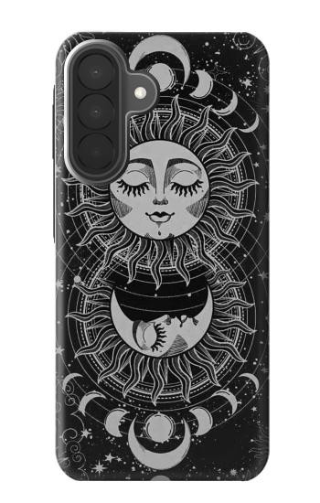 S3854 Mystical Sun Face Crescent Moon Case For Samsung Galaxy A27