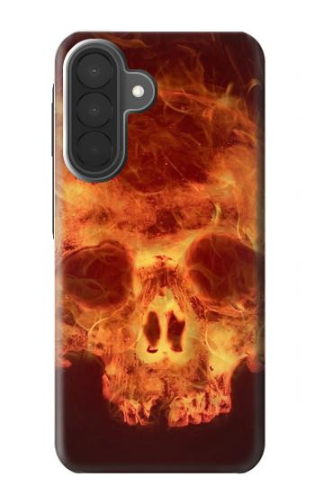 S3881 Fire Skull Case For Samsung Galaxy A27