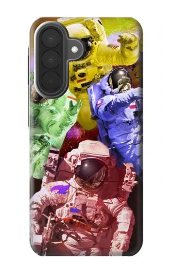 S3914 Colorful Nebula Astronaut Suit Galaxy Case For Samsung Galaxy A27