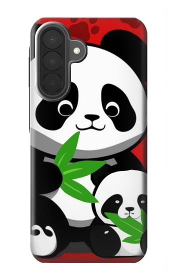 S3929 Cute Panda Eating Bamboo Case For Samsung Galaxy A27