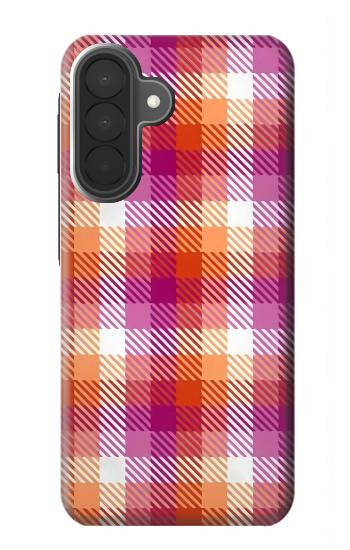 S3941 LGBT Lesbian Pride Flag Plaid Case For Samsung Galaxy A27