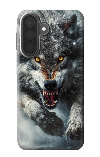 S3965 Angry Wolf Running Case For Samsung Galaxy A27
