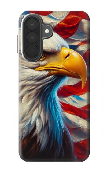 S3967 Bald Eagle American Flag Case For Samsung Galaxy A27
