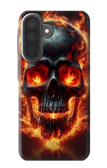 S3986 Fire Skull Case For Samsung Galaxy A27