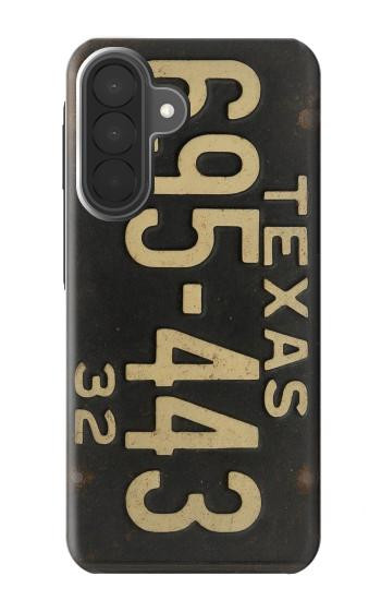S4061 Vintage Texas Car License Plate Case For Samsung Galaxy A27