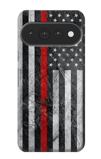 S3687 Firefighter Thin Red Line American Flag Case For Google Pixel 11, 11 Pro