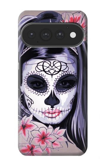 S3821 Sugar Skull Steam Punk Girl Gothic Case For Google Pixel 11, 11 Pro