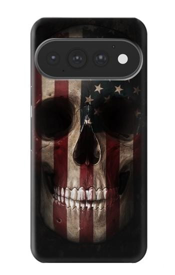 S3850 American Flag Skull Case For Google Pixel 11, 11 Pro