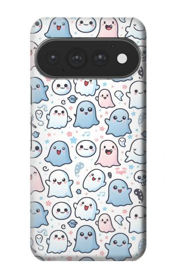 S4013 Seamless Cute Ghost Pattern Case For Google Pixel 11, 11 Pro