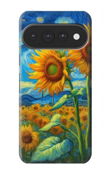 S4019 Sunflower Van Gogh Style Case For Google Pixel 11, 11 Pro