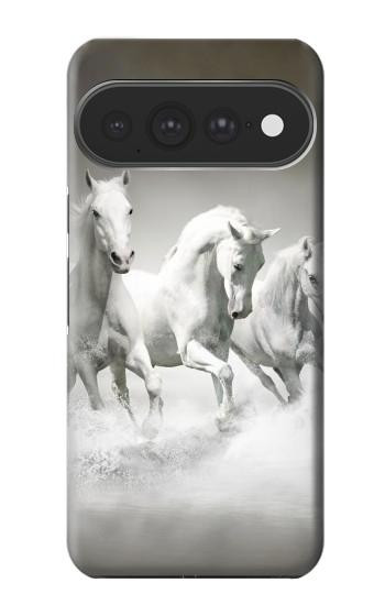 S0933 White Horses Case For Google Pixel 11 Pro XL