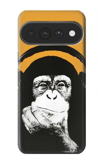 S2324 Funny Monkey with Headphone Pop Music Case For Google Pixel 11 Pro XL