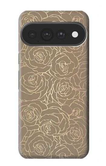S3466 Gold Rose Pattern Case For Google Pixel 11 Pro XL