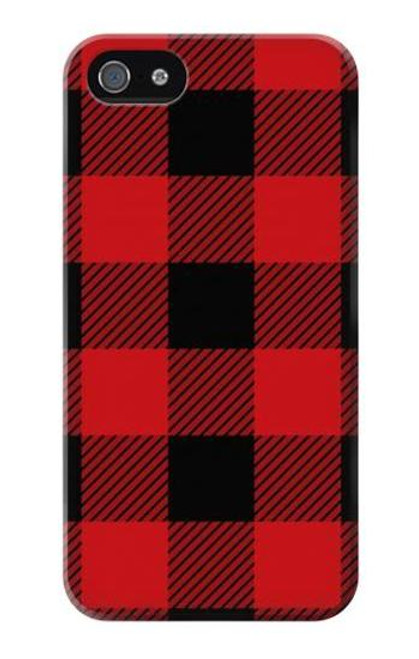 S2931 Red Buffalo Check Pattern Case For iPhone 5 5S SE