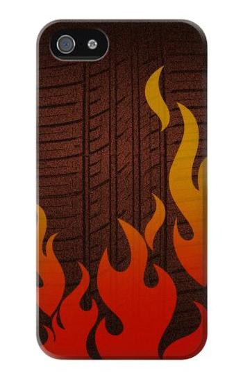 S2988 Rally Car Tire Fire Case For iPhone 5 5S SE