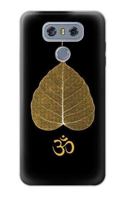 S2331 Gold Leaf Buddhist Om Symbol Case For LG G6