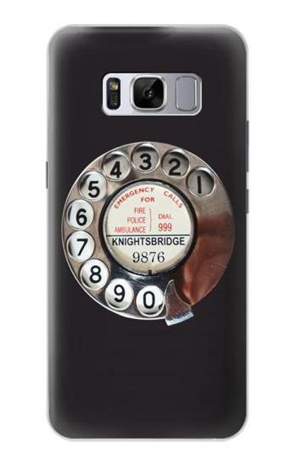 S0059 Retro Rotary Phone Dial On Case For Samsung Galaxy S8 Plus