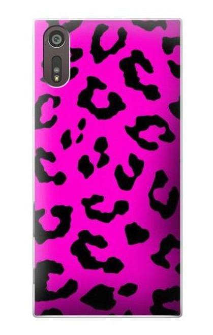 S1850 Pink Leopard Pattern Case For Sony Xperia XZ