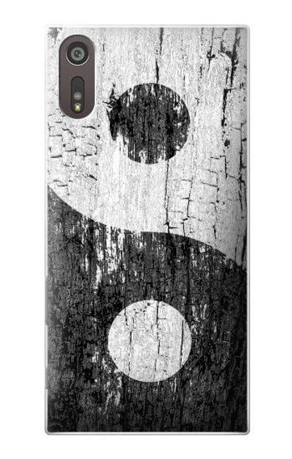 S2489 Yin Yang Wood Graphic Printed Case For Sony Xperia XZ